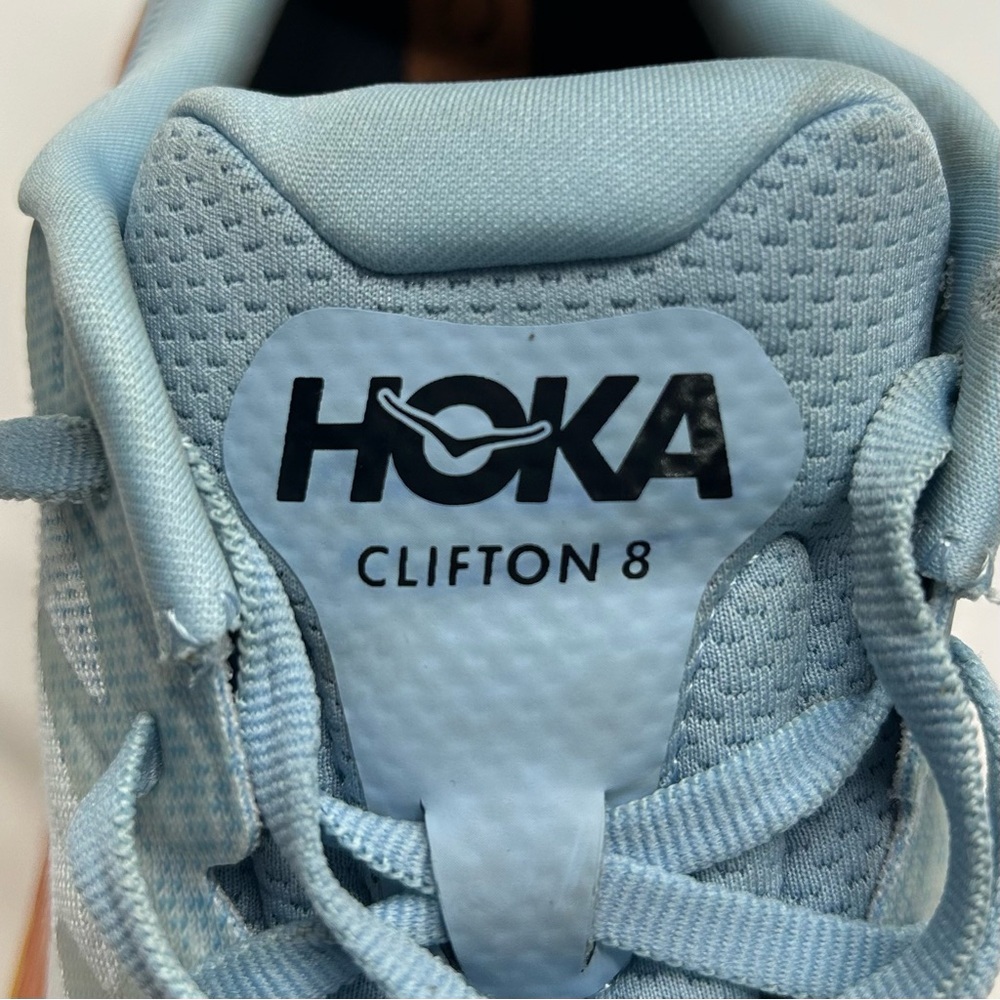 Hoka Women’s One One Clifton 8 Summer Song Ice Blue 10B Run Walk Comfy - Picture 2 of 15